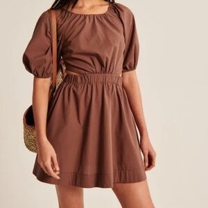 arbercrombie & fitch brown dress